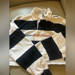 alexander wang american logo stripe shirt